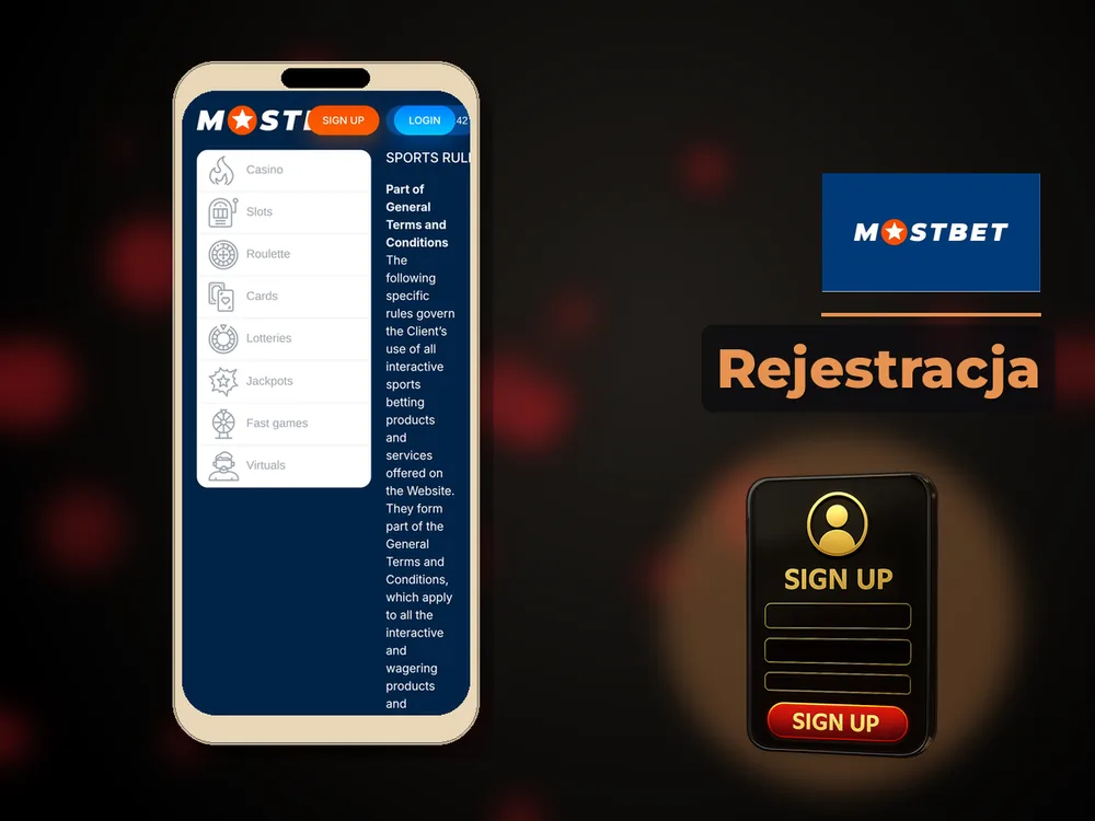 Mostbet - Rejestracja