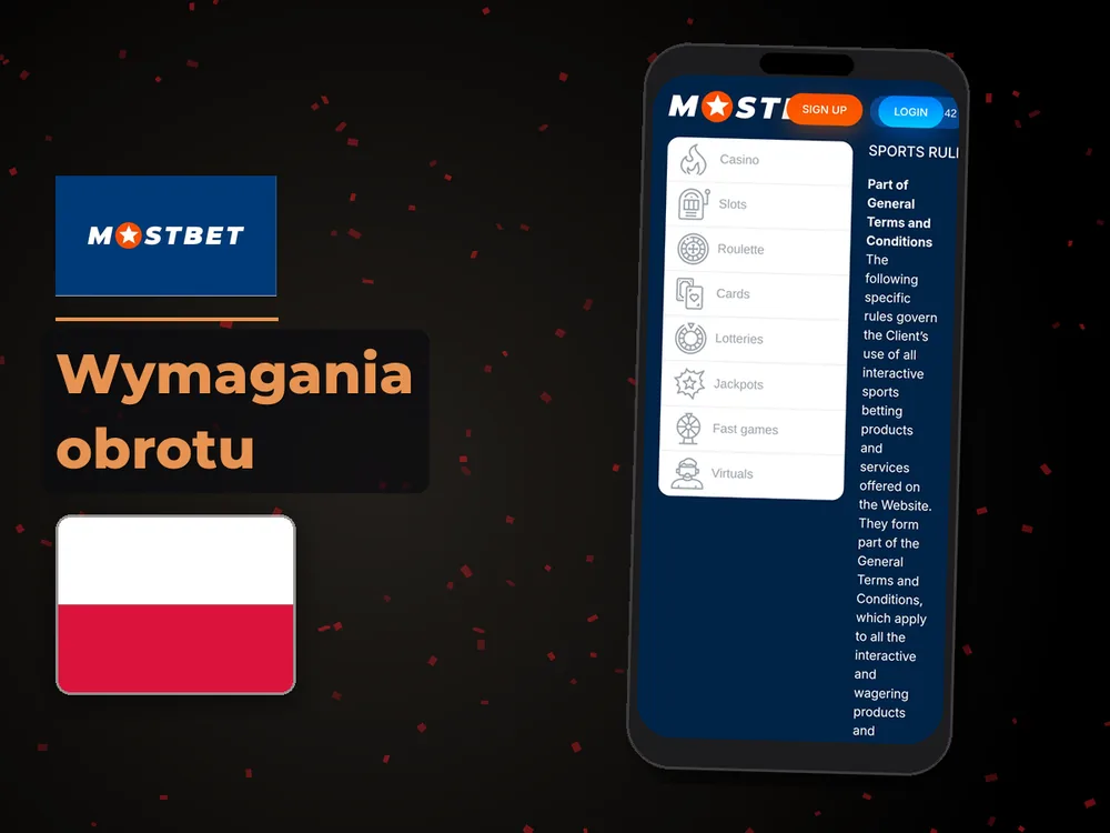 Mostbet - Wymagania obrotu