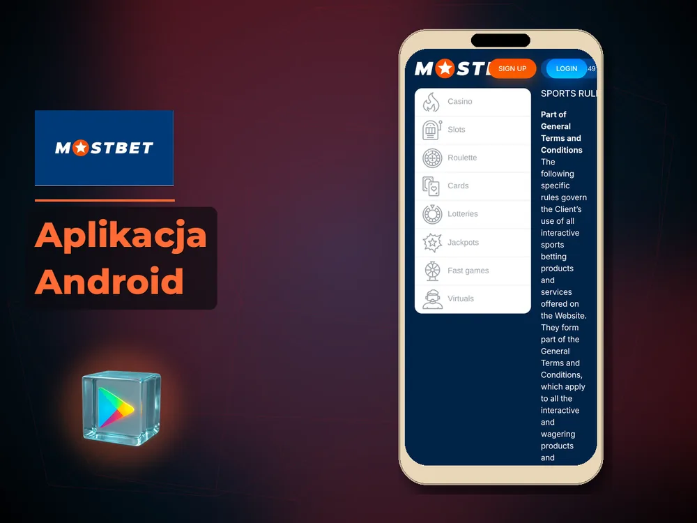 Mostbet - Aplikacja Android