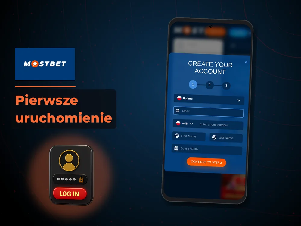Mostbet - Pierwsze uruchomienie
