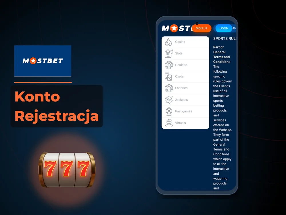 Mostbet - Konto Rejestracja
