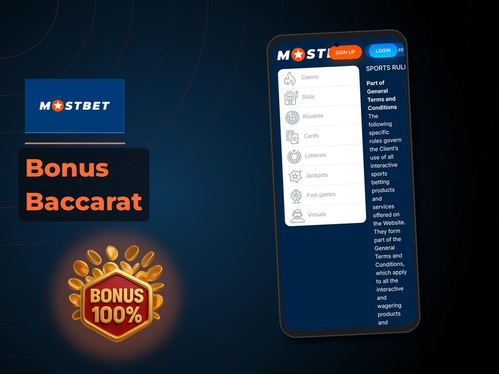Mostbet - Bonus Baccarat