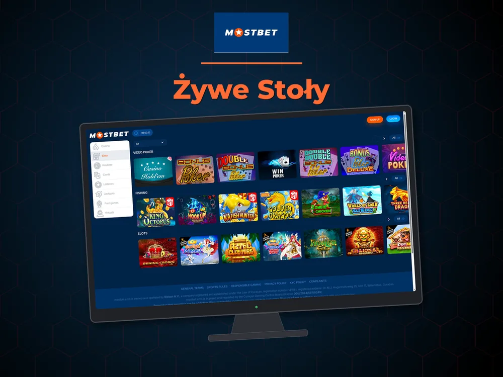 Mostbet - Żywe Stoły