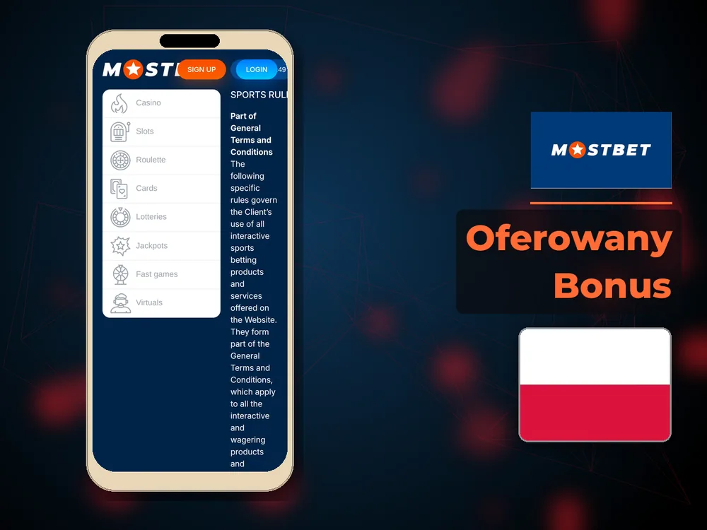 Mostbet - Oferowany Bonus