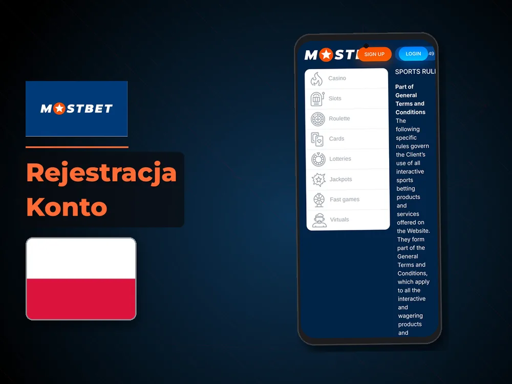 Mostbet - Rejestracja Konto