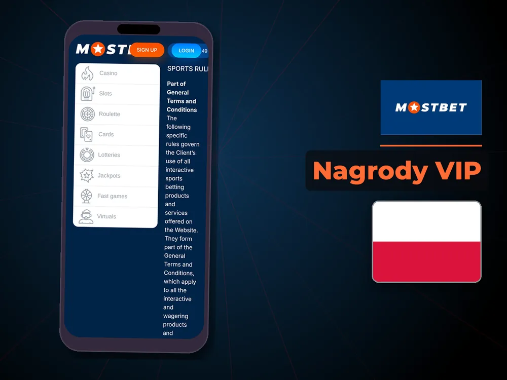 Mostbet - Nagrody VIP